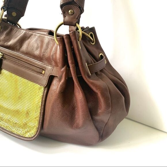Cole Haan G Series Chocolate Leather Hobo Bag - Picture 6 of 15